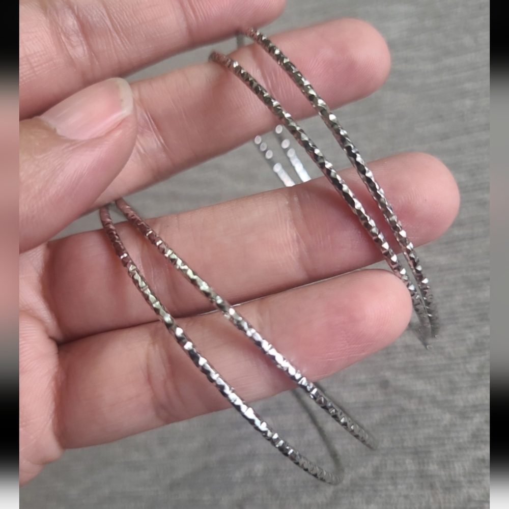 Large Hoop Earrings - Picture 7 of 7